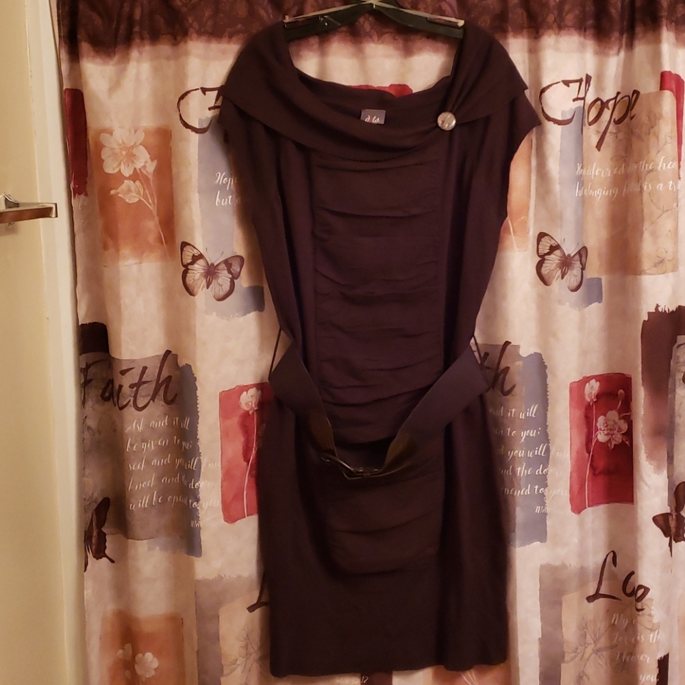 Sweater Dress w/ Belt